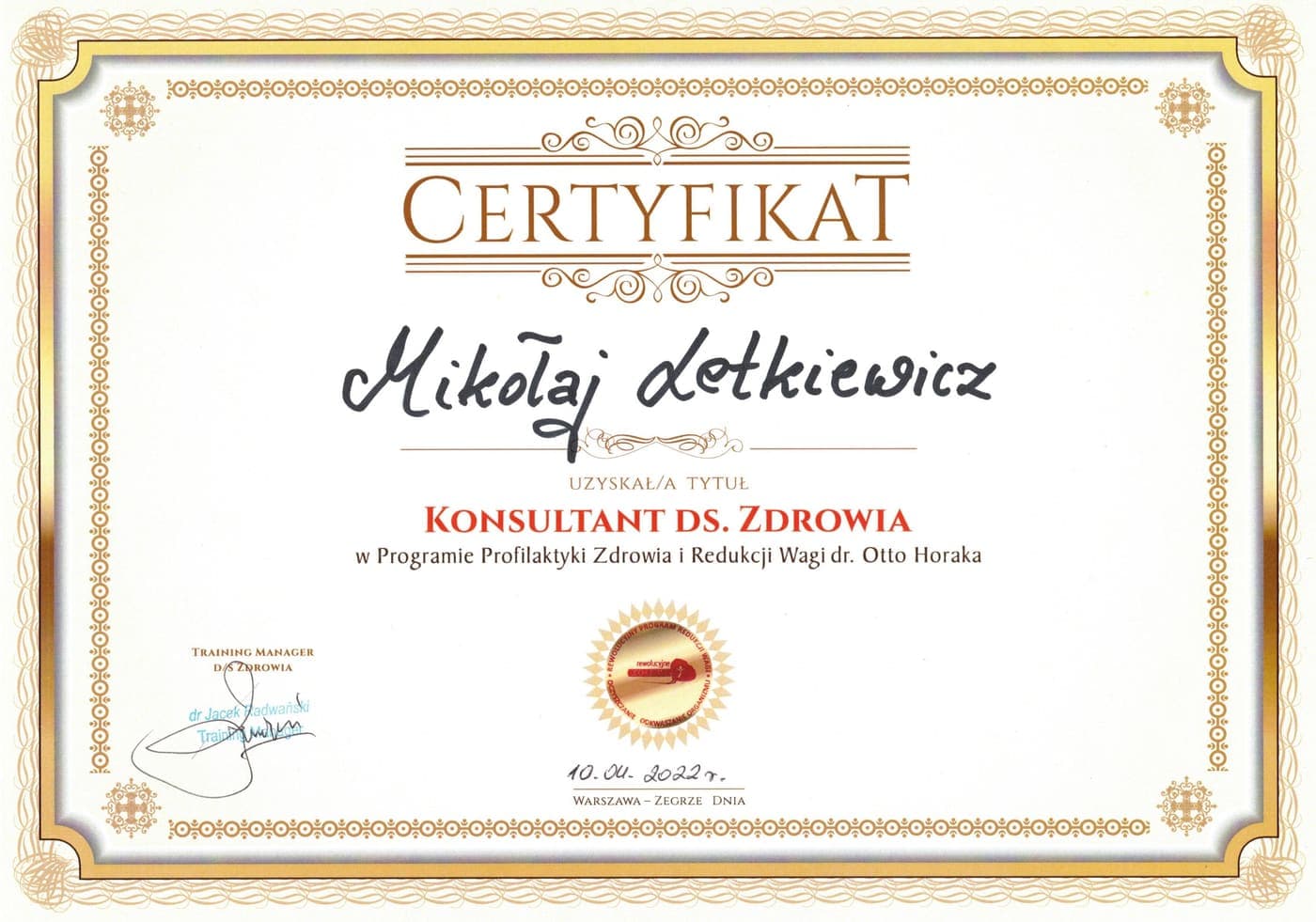 Konsultant do spraw zdrowia